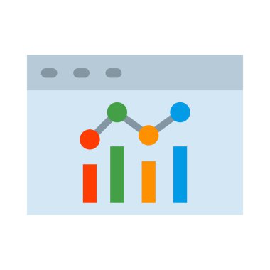 Kişisel ve ticari kullanım için Veri Raporu Vektörü Düz Simgesi
