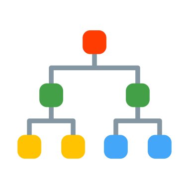 Kişisel ve ticari kullanım için Site Haritası Vektör Düz Simgesi