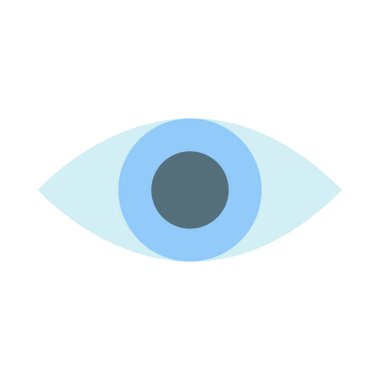 Kişisel ve ticari kullanım için Göz Vektörü Düz Simgesi