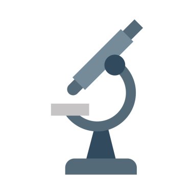 Kişisel ve Ticari Kullanım İçin Mikroskop Vektörü Düz Simgesi