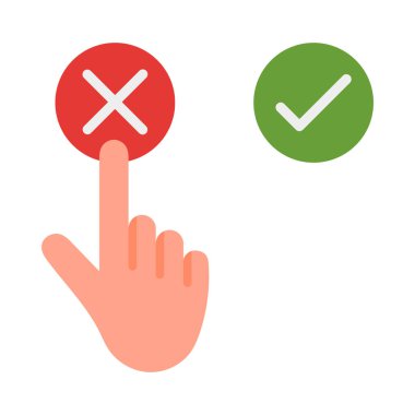 Kişisel ve ticari kullanım için Vektör Düz Simgesi Yok 'a oy verin