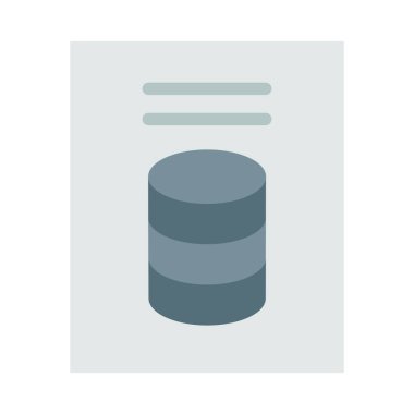 Kişisel ve Ticari Kullanım İçin Veri Vektörü Düz Simgesi