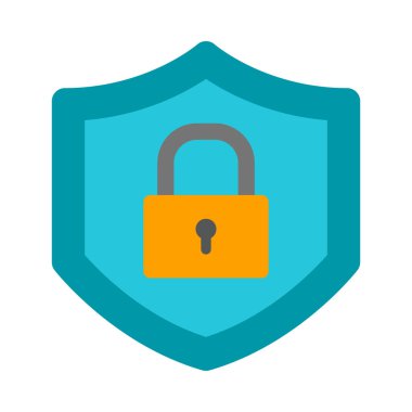 Kişisel ve ticari kullanım için Siber Güvenlik Vektörü Düz Simgesi