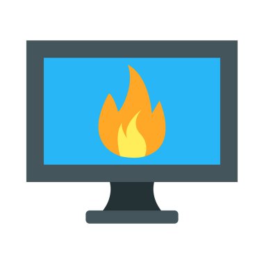 Kişisel ve Ticari Kullanım İçin Hasar Vektörü Düz Simgesi