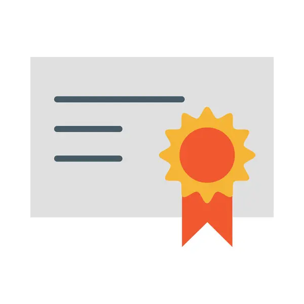 Kişisel ve Ticari Kullanım İçin Diploma Vektörü Düz Simgesi