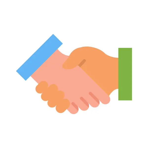 Kişisel ve Ticari Kullanım için Anlaşma Vektörü Düz Simgesi