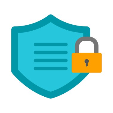 Kişisel ve ticari kullanım için Sheild Vektör Düz Simgesi