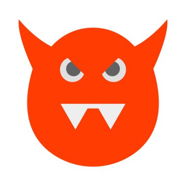 Kişisel ve ticari kullanım için Şeytani Vektör Düz Simgesi