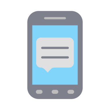 Kişisel ve Ticari Kullanım için Sms Vektör Düz Simgesi