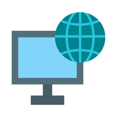 Kişisel ve Ticari Kullanım için Dijital Pazarlama Vektörü Düz Simgesi