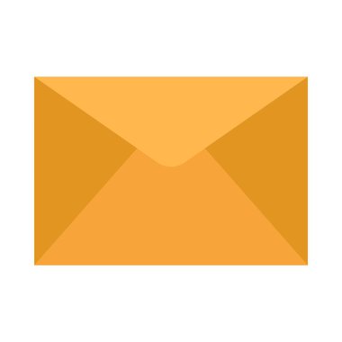 Kişisel ve Ticari Kullanım İçin Posta Vektörü Düz Simgesi