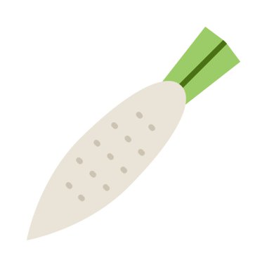 Kişisel ve Ticari Kullanım İçin Turp Vektörü Düz Simgesi