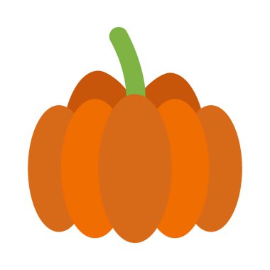 Kişisel ve ticari kullanım için Balkabağı Vektörü Düz Simgesi