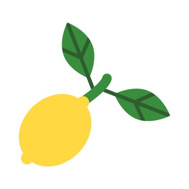 Kişisel ve Ticari Kullanım İçin Limon Vektörü Düz Simgesi