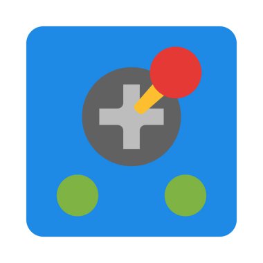 Kişisel ve ticari kullanım için Joystick Vektör Düz Simgesi