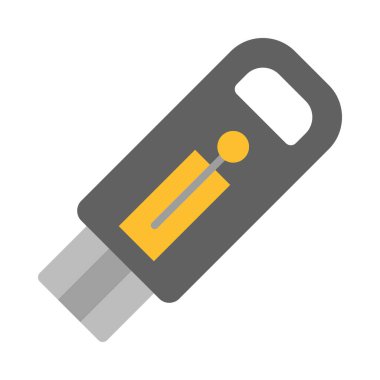 Kişisel ve Ticari Kullanım için Usb Vektör Düz Simgesi