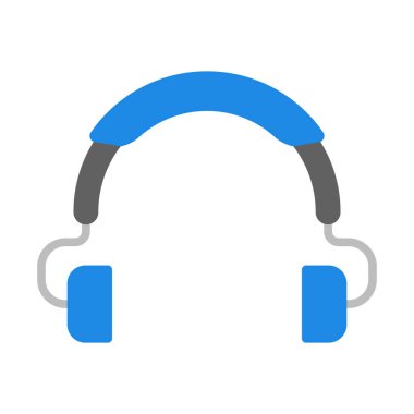 Kişisel ve Ticari Kullanım İçin Kulaklık Vektörü Düz Simgesi