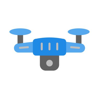 Kişisel ve ticari kullanım için Drone Vektör Düz Simgesi