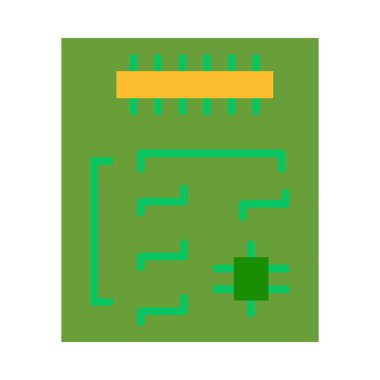 Kişisel ve Ticari Kullanım için Ana Kart Vektör Düz Simgesi