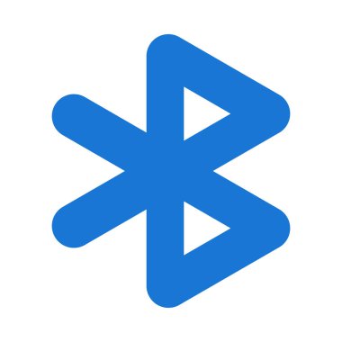 Kişisel ve Ticari Kullanım İçin Bluetooth Vektör Düz Simgesi
