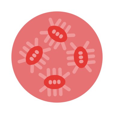 Kişisel ve ticari kullanım için Virüs Vektörü Düz Simgesi