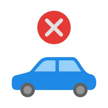 Kişisel ve ticari kullanım için Seyahat Eden Vektör Düz Simgesi Yok