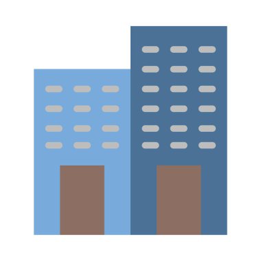 Kişisel ve Ticari Kullanım için Şirket Vektörü Düz Simgesi