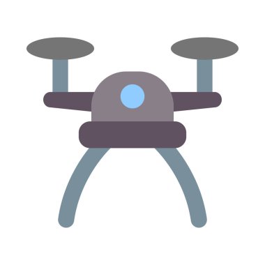 Kişisel ve ticari kullanım için Drone Vektör Düz Simgesi