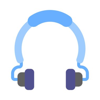 Kişisel ve Ticari Kullanım İçin Kulaklık Vektörü Düz Simgesi