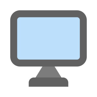 Kişisel ve Ticari Kullanım için TV Vektörü Düz Simgesi