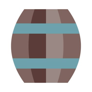 Kişisel ve ticari kullanım için Fıçı Vektörü Düz Simgesi