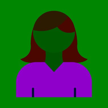 Kişisel ve Ticari Kullanım İçin Kadın Vektör Düz Simgesi