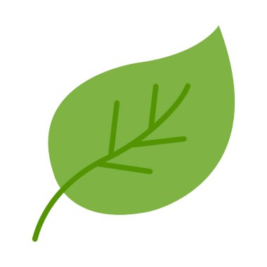 Kişisel ve ticari kullanım için Yaprak Vektörü Düz Simgesi