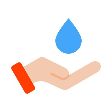 Su Vektörü Düz Simgesini Kişisel ve Ticari Kullanım İçin Kaydet