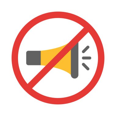 Kişisel ve ticari kullanım için Boynuz Vektörü Düz Simgesi Yok