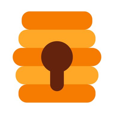 Kişisel ve ticari kullanım için Arı Kovanı Vektörü Düz Simgesi