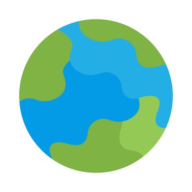 Kişisel ve ticari kullanım için Dünya Vektörü Düz Simgesi