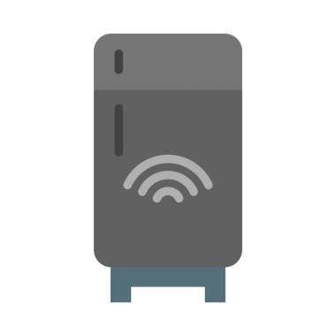 Kişisel ve ticari kullanım için Buzdolabı Vektörü Düz Simgesi