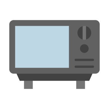 Kişisel ve Ticari Kullanım İçin Mikrodalga Vektör Düz Simgesi