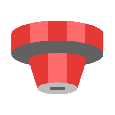 Kişisel ve ticari kullanım için Duman Detektörü Düz Simgesi