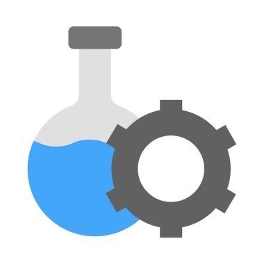 Kişisel ve Ticari Kullanım İçin Laboratuvar Vektörü Düz Simgesi