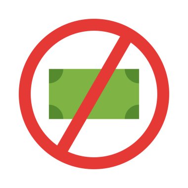 Kişisel ve ticari kullanım için Yolsuzluk Vektörü Düz Simgesini Durdur