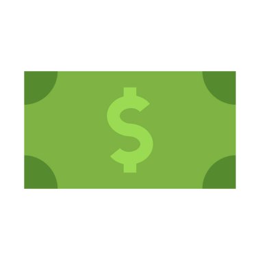 Kişisel ve Ticari Kullanım İçin Para Vektörü Düz Simgesi