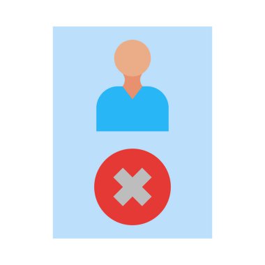 Kişisel ve Ticari Kullanım için Blaklist Vektör Düz Simgesi