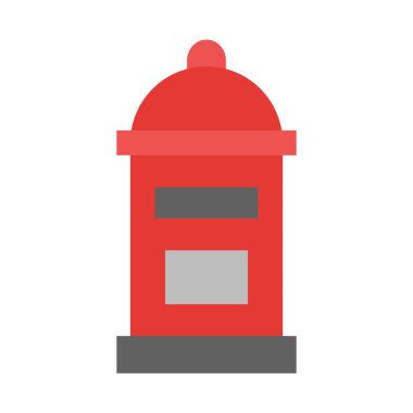 Kişisel ve Ticari Kullanım İçin Posta Kutusu Vektörü Düz Simgesi