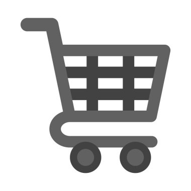 Kişisel ve ticari kullanım için Trolley Vektör Düz Simgesi