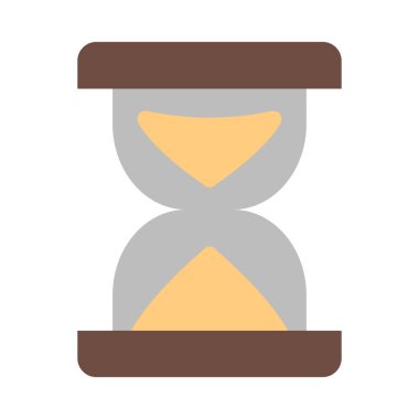 Kişisel ve ticari kullanım için Saat Cam Vektörü Düz Simgesi