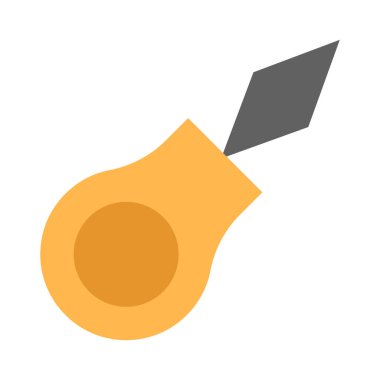 Kişisel ve Ticari Kullanım İçin İplik Vektörü Düz Simgesi