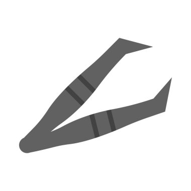 Kişisel ve Ticari Kullanım İçin Cımbız Vektörü Düz Simgesi