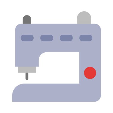 Kişisel ve ticari kullanım için Makine Vektörü Düz Simgesi